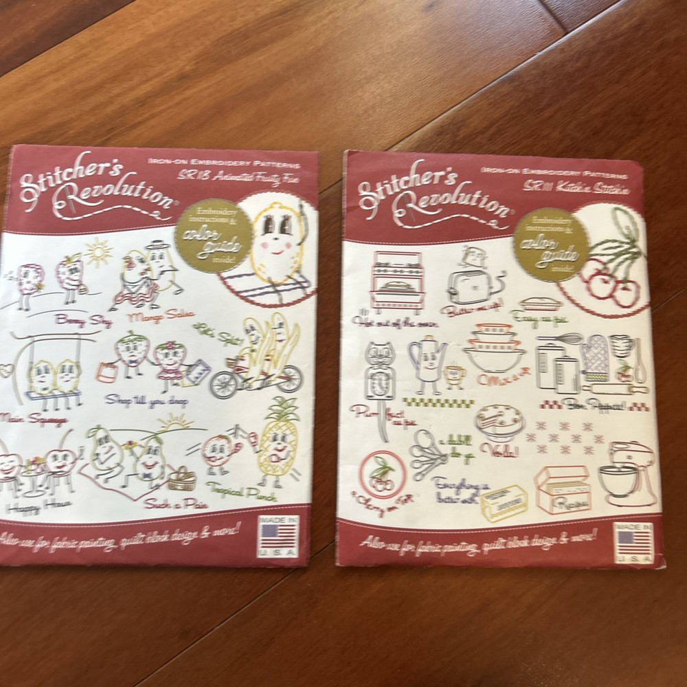 Stitcher's Revolution Iron-On Embroidery Patterns Pretty Fun Kitchen stitching