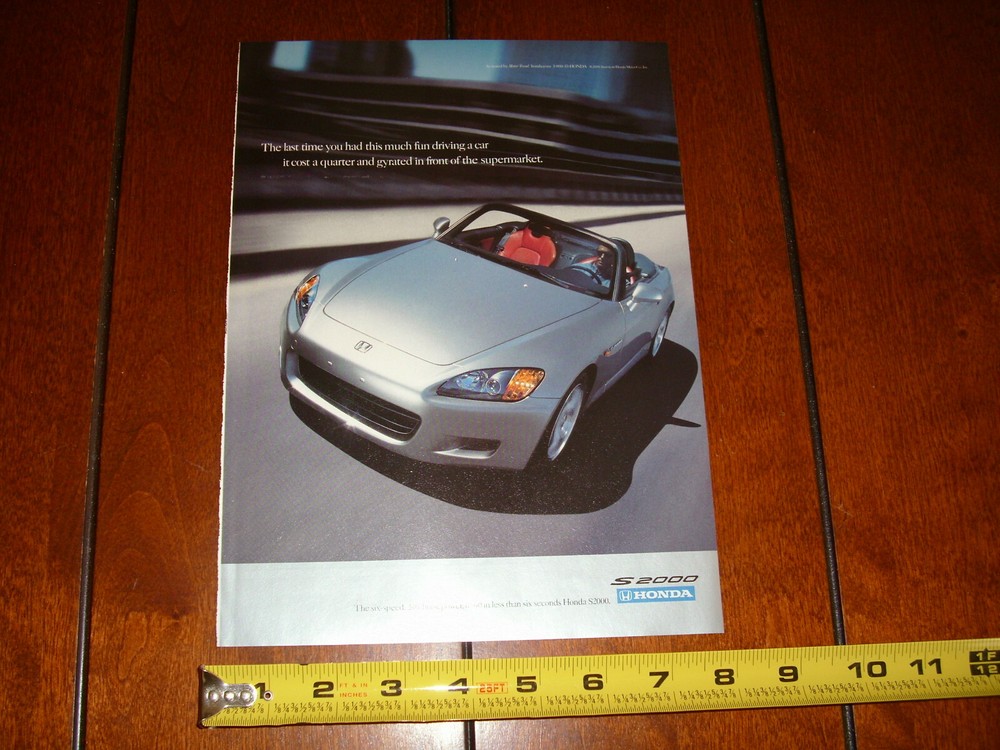 HONDA S2000 ORIGINAL AD