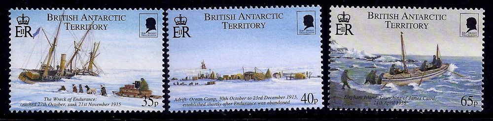 British Antarctic Terr. 2000 Shackleton set fine fresh MNH
