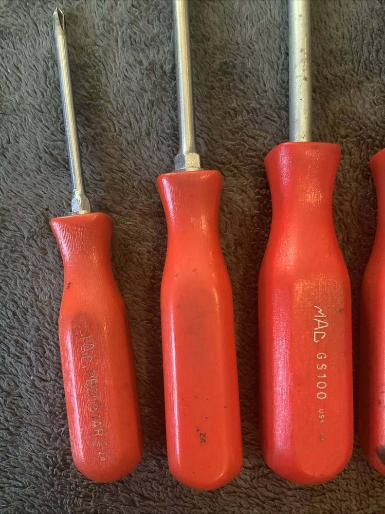 Mac Tools Mixed Lot, Screwdrivers, Pick And Magnet….see Pics…