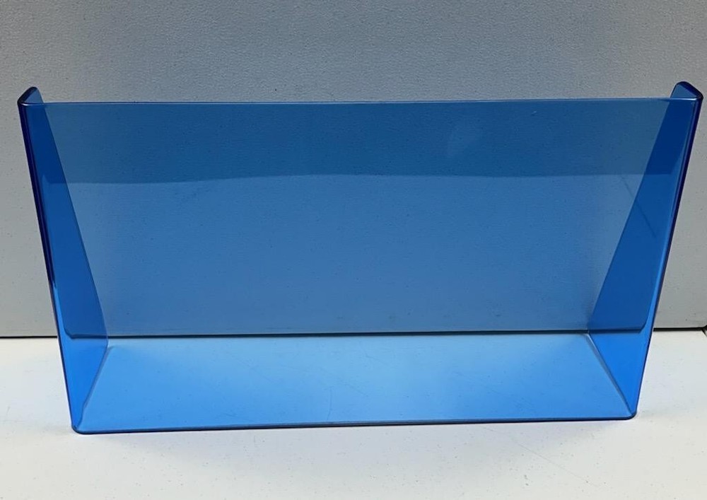 23"  ID blue center or side boat windshield,    15" high