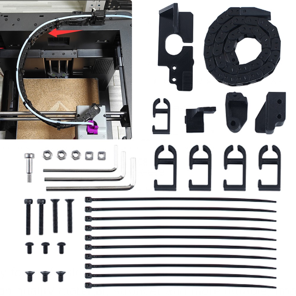 3D Printer Cable Drag Chain Accessories for Flashforge Adventurer AD 5M/ 5M Pro