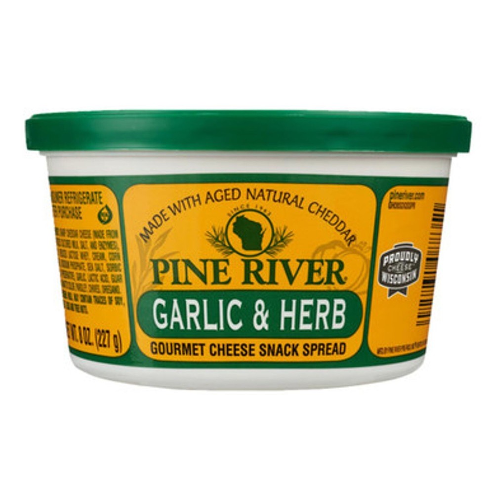 Pine River Garlic & Herb Gourmet Cheese Spread 8oz (3 Pack)