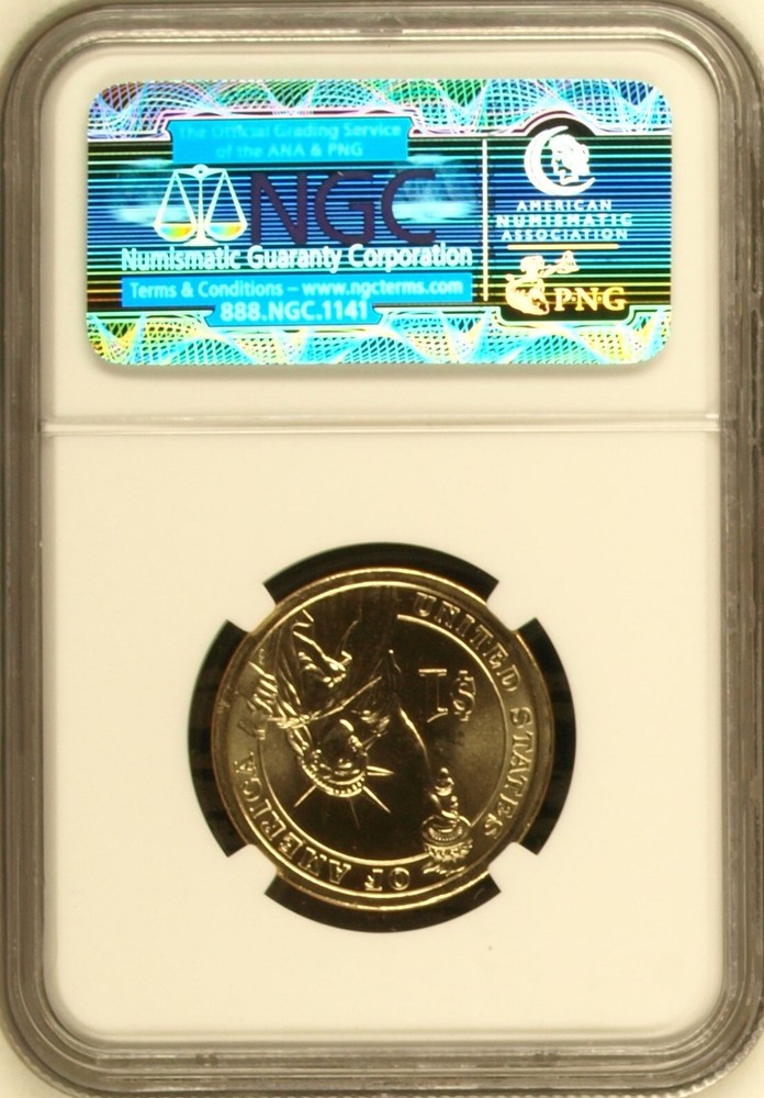 2010 Fillmore $1 Missing Edge Lettering NGC MS 67 Mint Error BX4-16,17