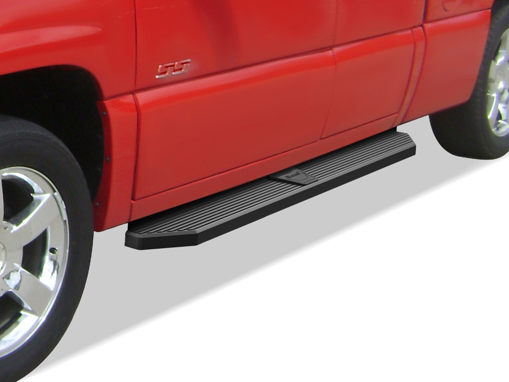 APS Black Running Boards Style Fit 99-07 Silverado Sierra Extended Cab