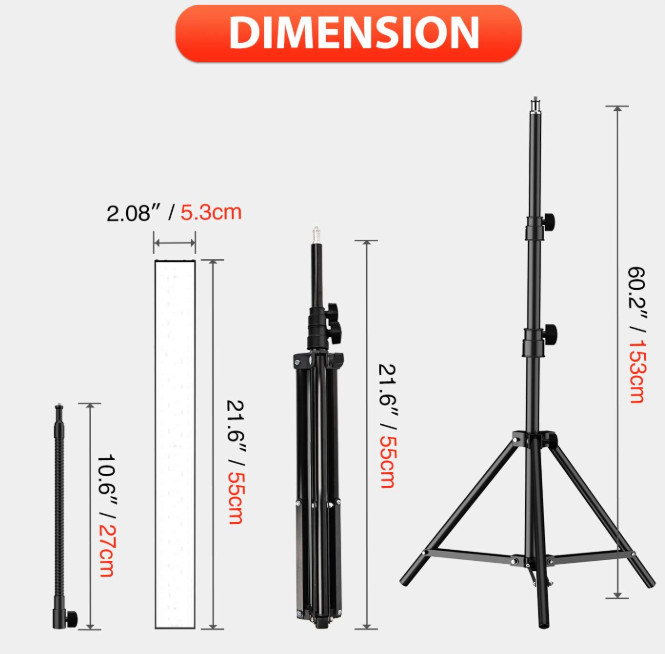 yesker LED Video Lights 5500K
