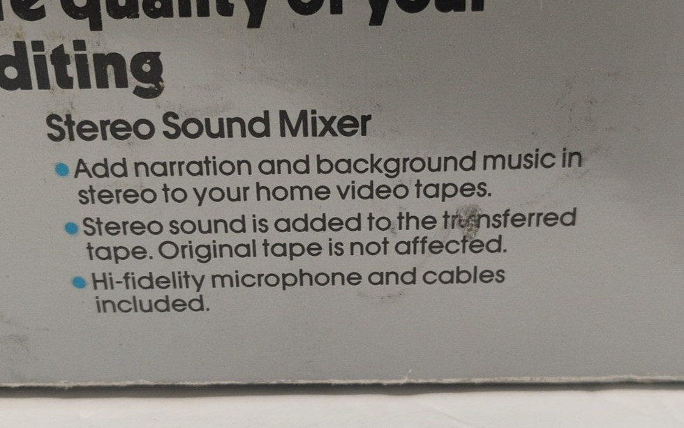 1991 Pro Ed/it 3 Video Processing Center COMPLETE *Tested & Working*