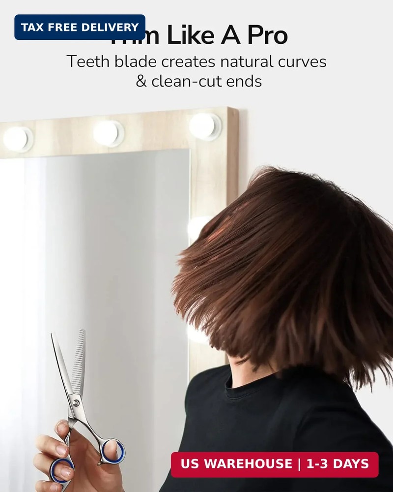 Hair Thinning Scissors ULG Professional Barber's Texturizing Teeth Shears for Ha