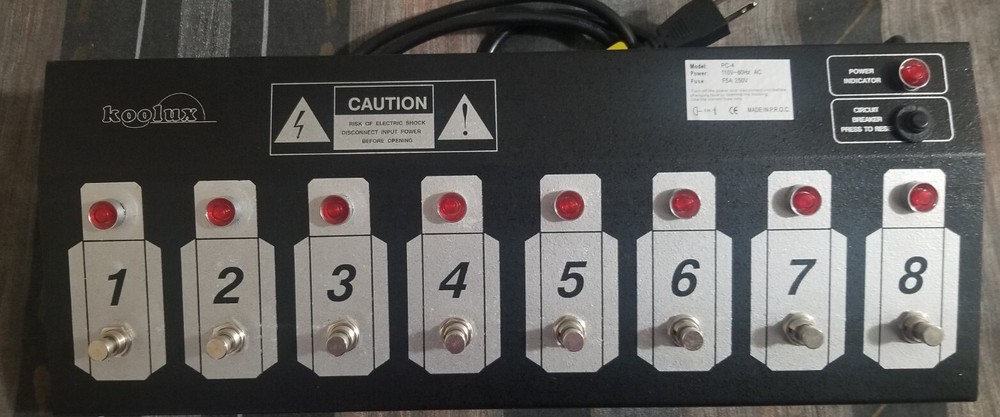 Koolux Lighting Foot Controller Hands Free! Control From Stage