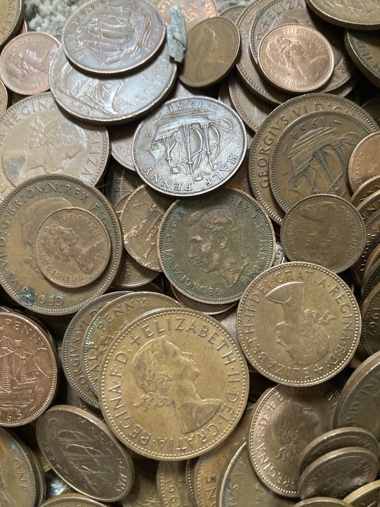 Random Old Coins Uk x10