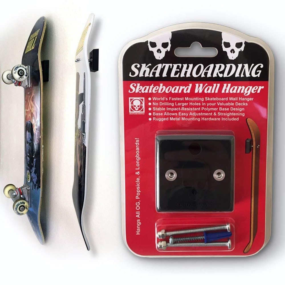 SkateHoarding Skateboard Wall Mount Hanger Display Decks & Completes Powell