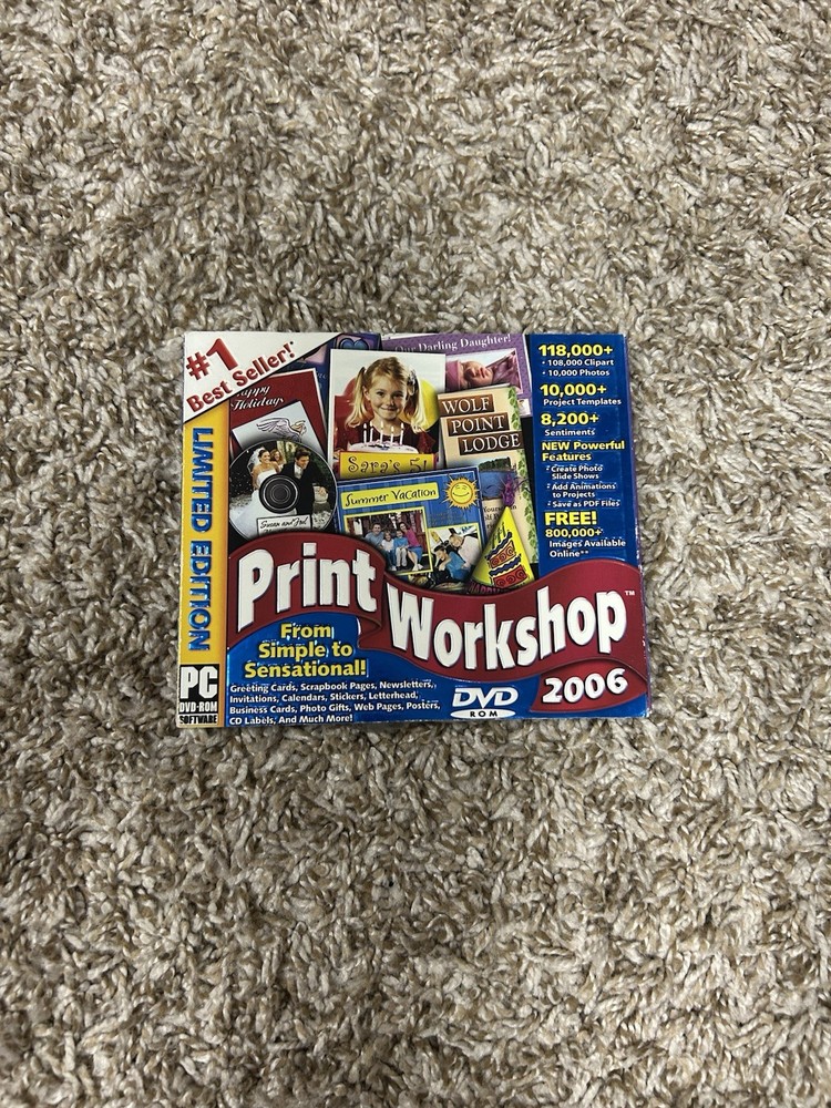 ValuSoft Print Workshop 2006 Limited Edition DTP Software DVD Windows