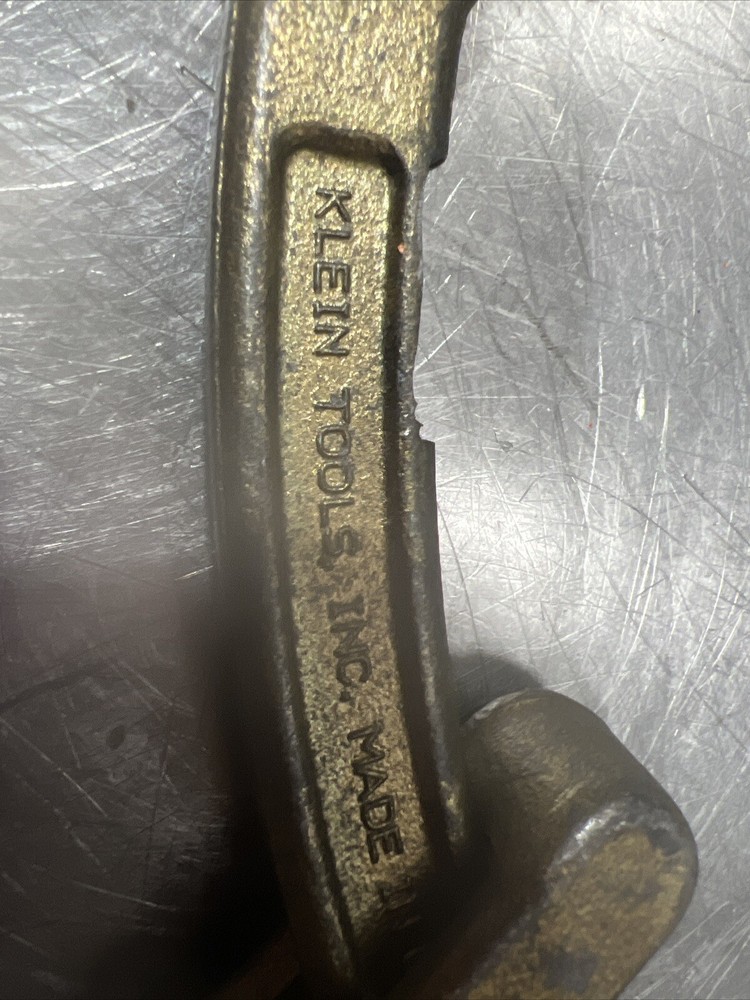 Vintage Klein Tools Grip Cable Wire Puller Cat 1685-31 / 7500LBS Used Surplus