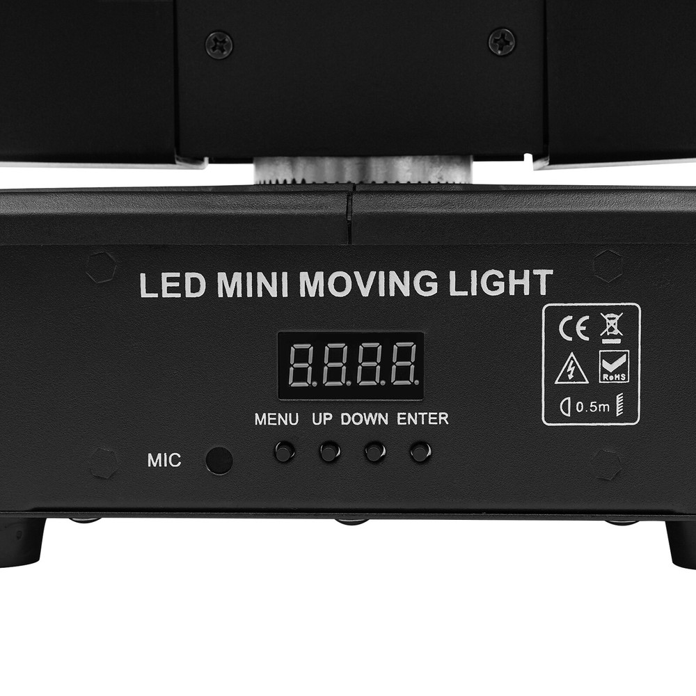 8-Head Moving Light, LED Moving Head Light, RGBW DJ Rotating Light