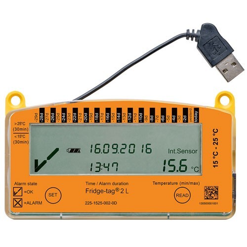 Berlinger Fridge-Tag2L Vaccine Monitoring System VFC User Programmable Backup