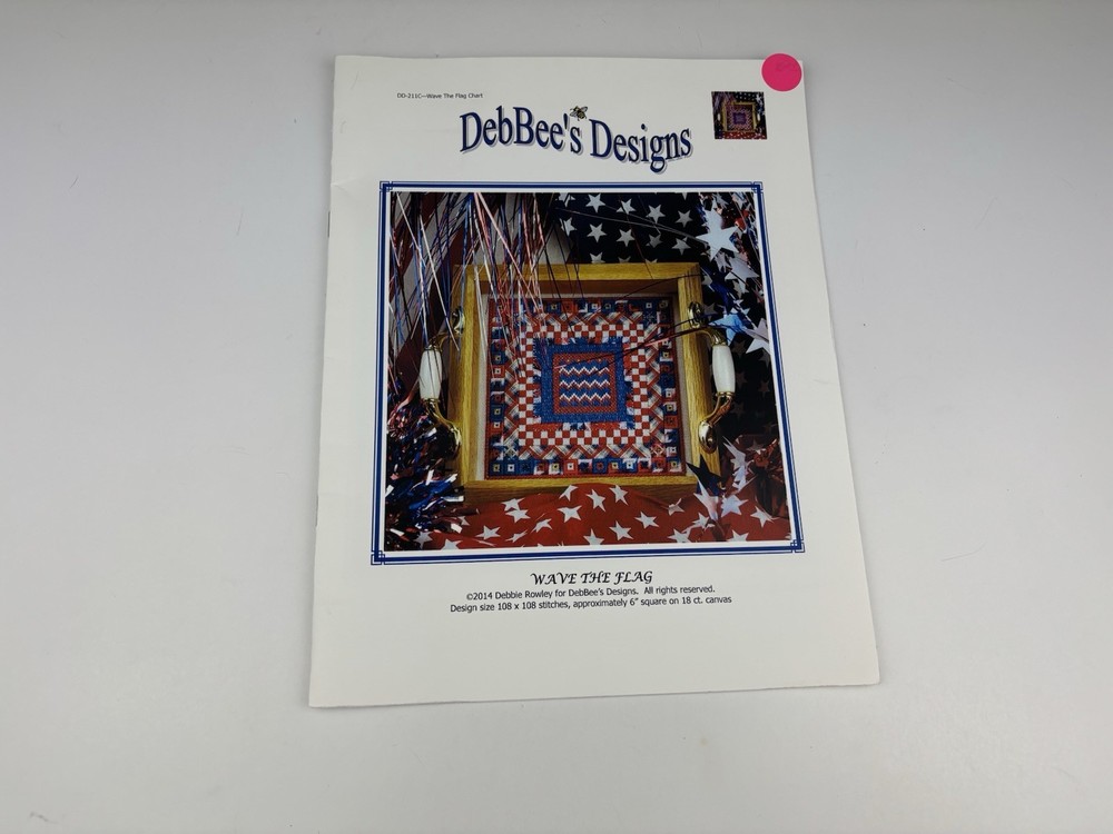 DebBee’s designs Wave The Flag needlepoint pattern 7S