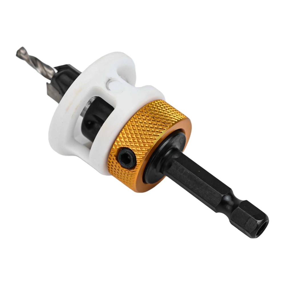 Replaceable Countersink Drill Bits Set of 3 with Adjustable Depth Feature