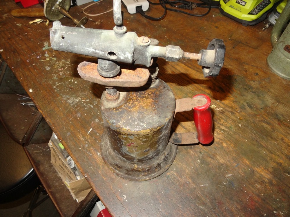 VINTAGE TURNER BRASS WORKS BLOW TORCH