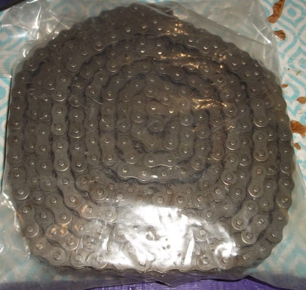 NEW NO BOX AMETRIC 08B 10' FT DOUBLE ROLLER CHAIN  (O4)