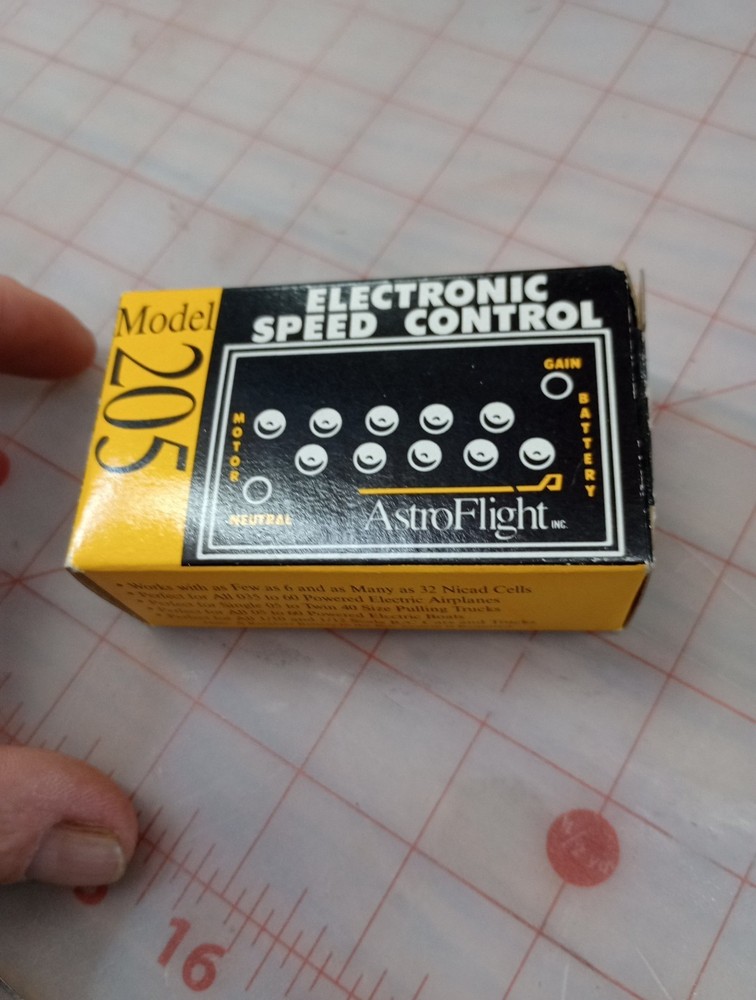 Astro Flight Model 205 Electronic Speed Controller Vintage Brushed