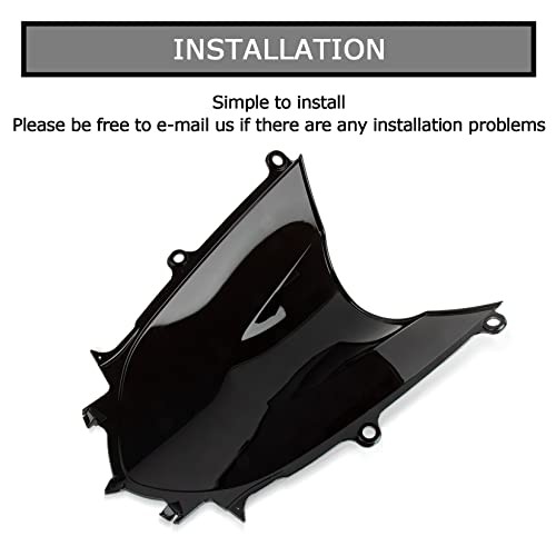 Motorcycle Windshield, Front Windshield Windscreen for YZF R6 600 2017 Chrome