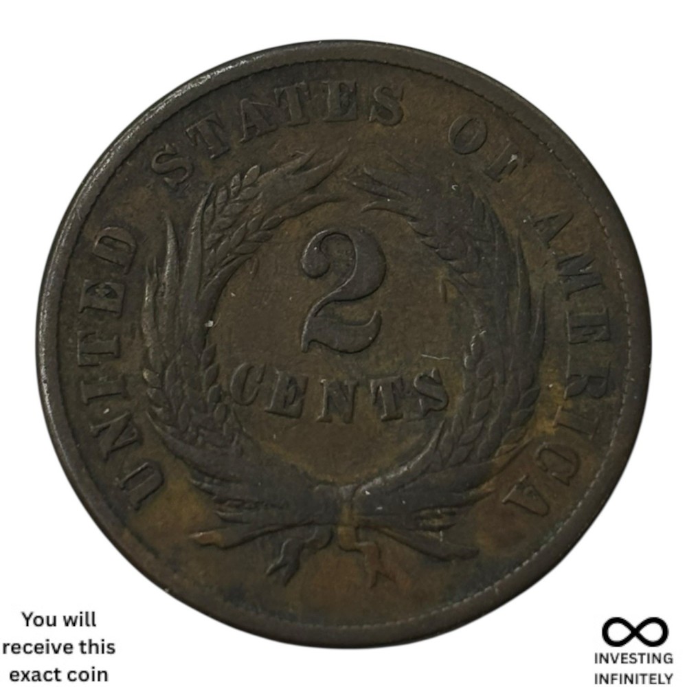 1867 2 Cent Piece X-1486