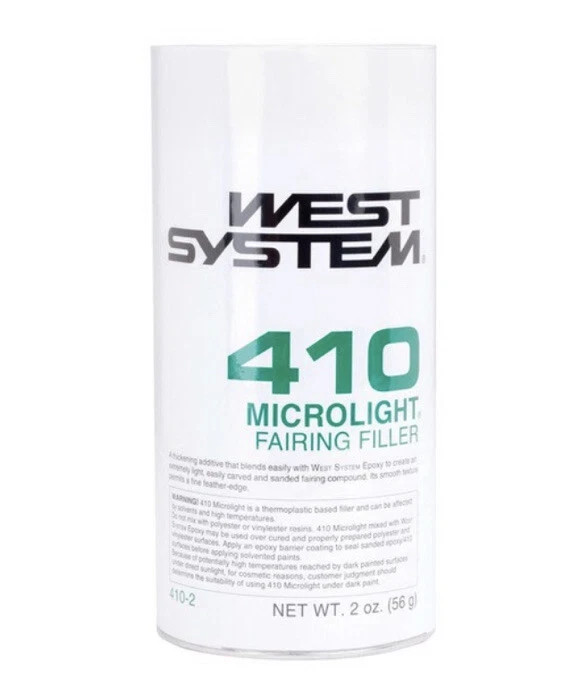 West System 2 Oz 410 MICROLIGHT FAIRING FILLER 410-2 Low Density