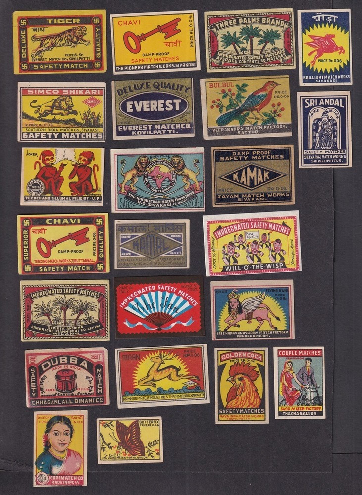 Matchbox labels collection (50)