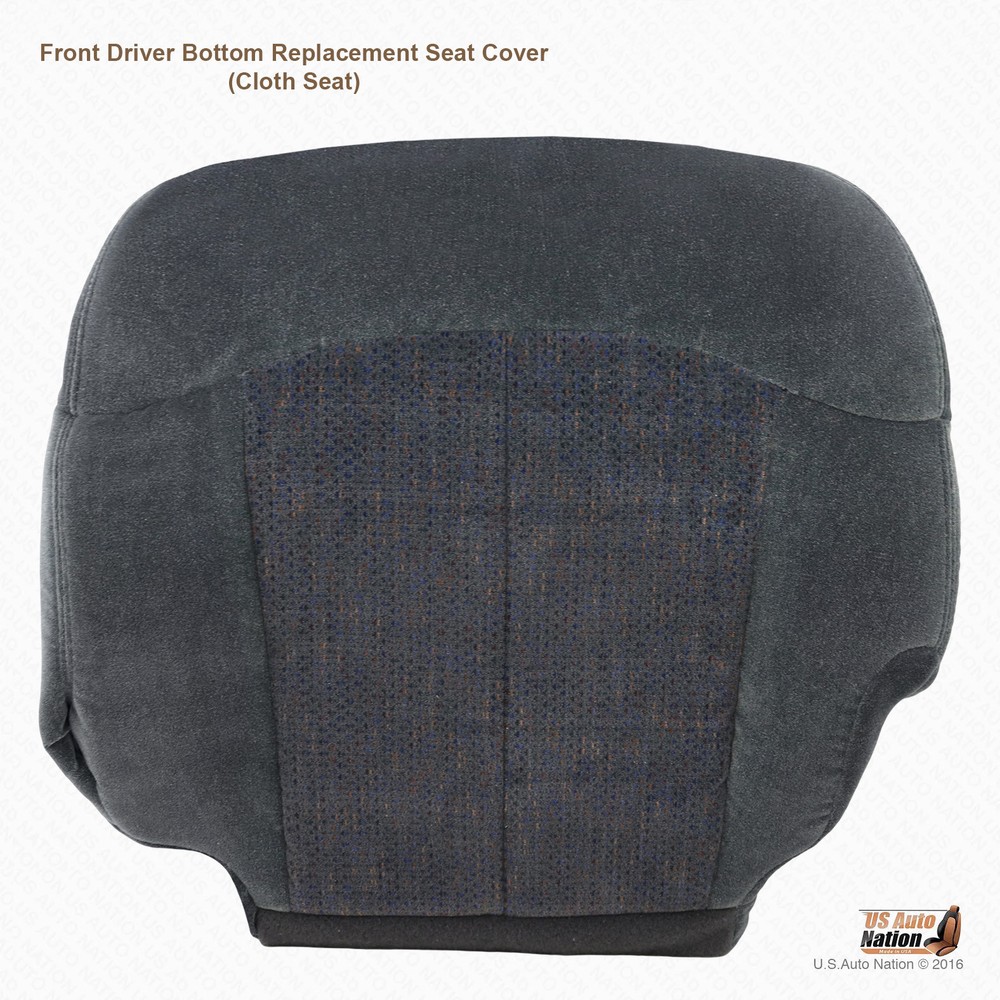 2001 2002 Chevy Silverado 2500 HD LS-Driver Side Bottom Cloth Seat Cover Dk Gray