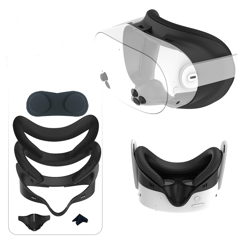 Face Cover for Meta Quest 3S VR Headset PU Pad Interface Replacement Mask