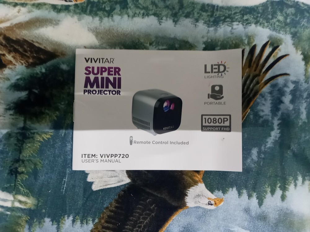 VIVITAR SUPER MINI PORTABLE PROJECTOR 1080P