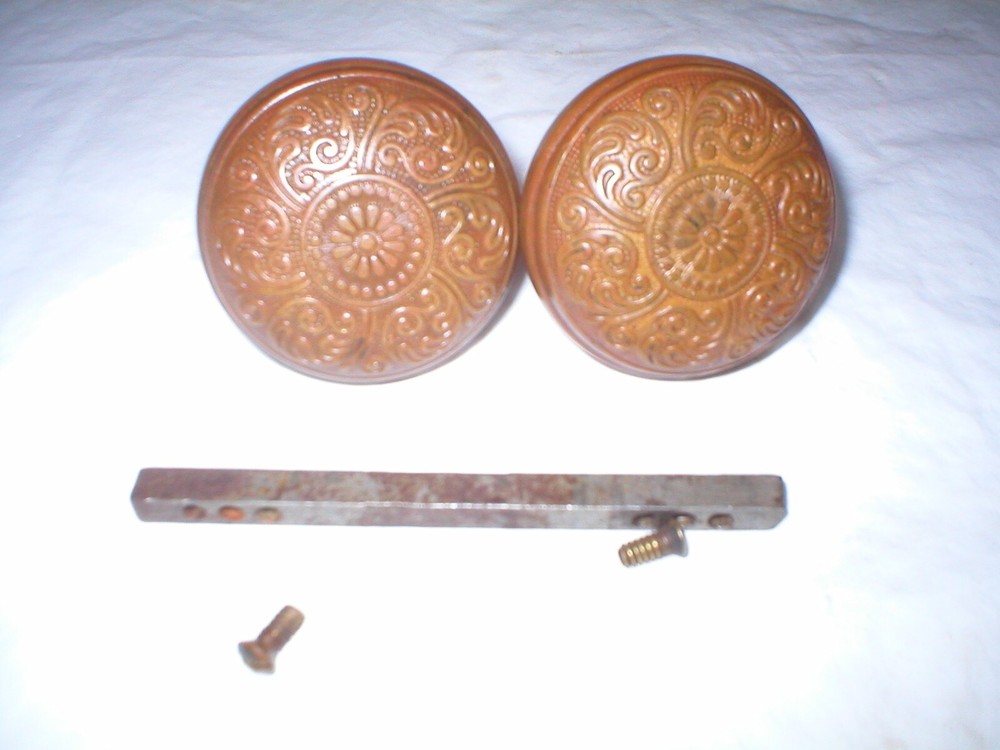 Victorian Decorative Doorknob Pair