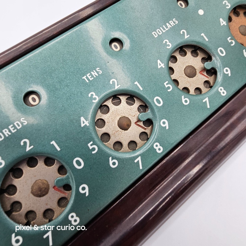 Vintage Lightning Adding Machine - Green - Includes Box/Original Paperwork