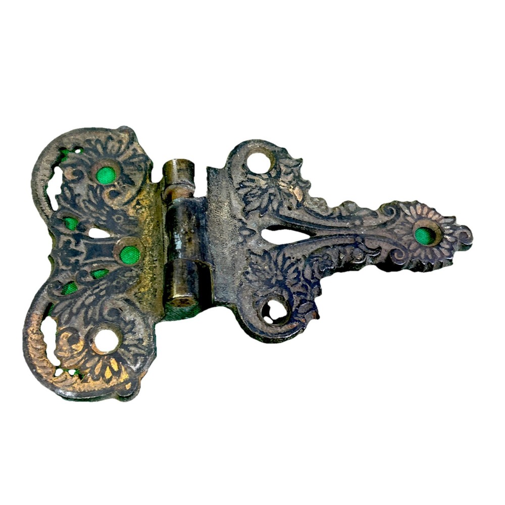 Antique  Hardware Hinge Cast Brass 3/8’’ Offset , 4 1/2”long