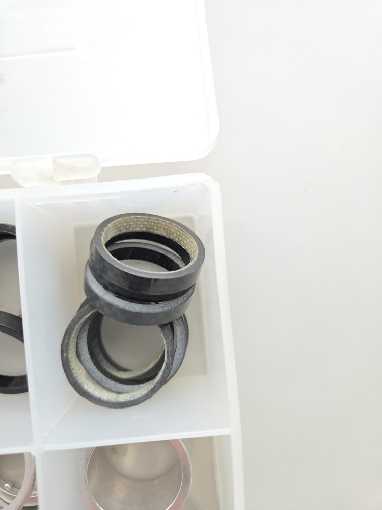 Headset Spacers 1" Headsets - Blk, Sil and Carbon various sizes