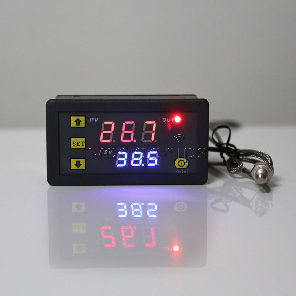 DC 24V Digital Temperature Controller K Type Thermocouple Sensor Thermostat