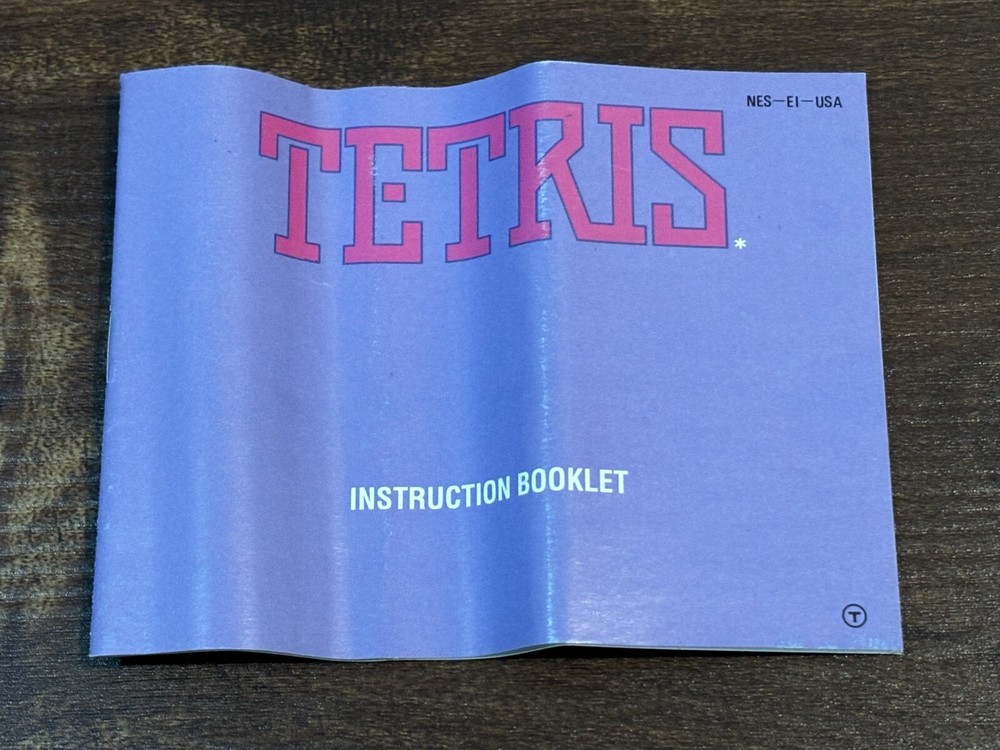 Tetris NES Nintendo Instruction Manual Only