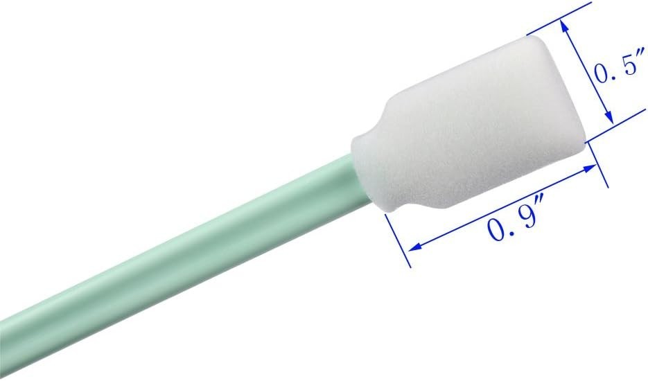 100pc 5.1" Square Rectangle Foam Cleaning Swab Sticks for Solvent Format Inkjet