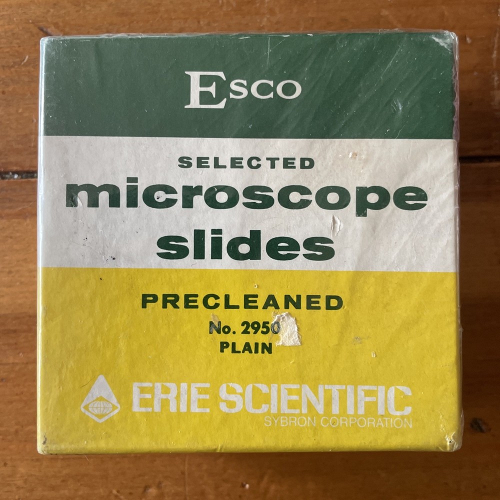 Precleaned Microscope Slides 1/2 Gross Vintage Half Gross No. 2950 Esco