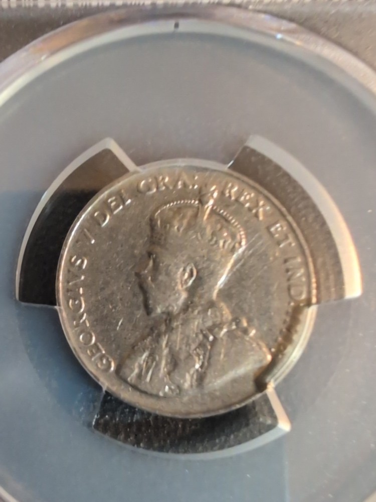 1925 Canadian 5 Cent PCGS Vf20