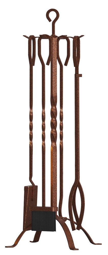 5 Pieces Fireplace Tools Sets Fireplace Accessories Tools Holder With Handles To