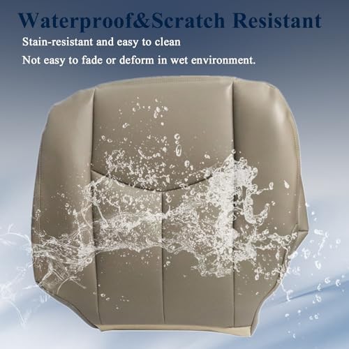Tan 522 Front Driver Side Bottom Replacement Seat Cover Medium Neutral Tan 522