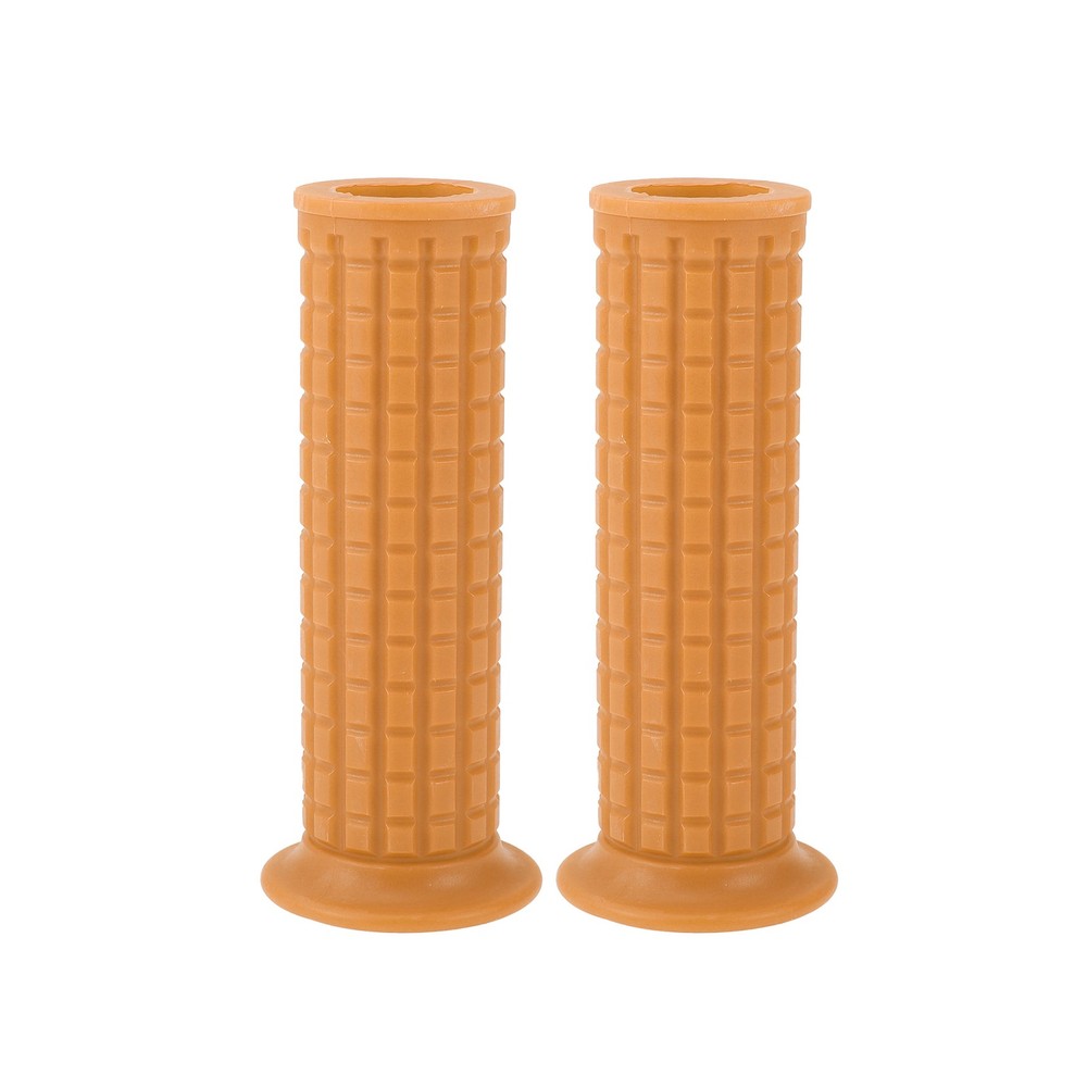Motorcycle Knobs 1" 25mm Handlebar Cover TPU Brown Yellow