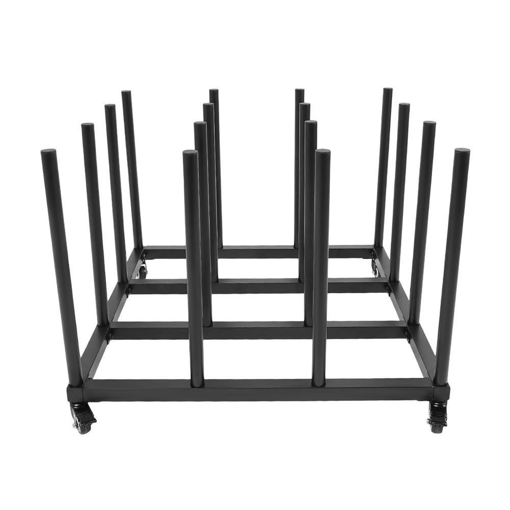 Mobile Storage Stand with 16 Rolls Capacity, Iron Roll Organizer with Wheels