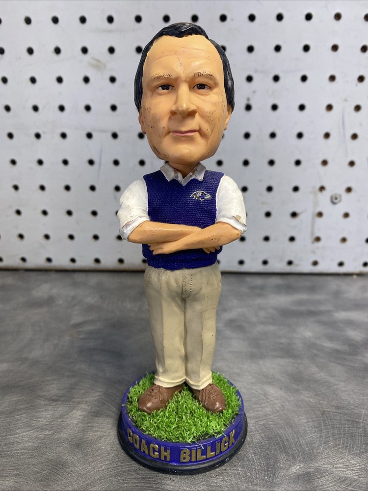 NFL Coach Billick Ravens Bobble Head