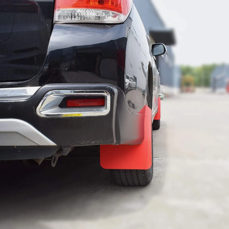 Red Mud Flaps Splash Guards Front Rear Mudguards For Subaru Impreza Hatchback