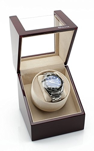 Elite Single Watch Winder in Cherrywood