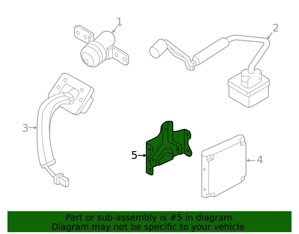 Genuine Nissan Parking Aid System Control Module Bracket 28452-4BA5A