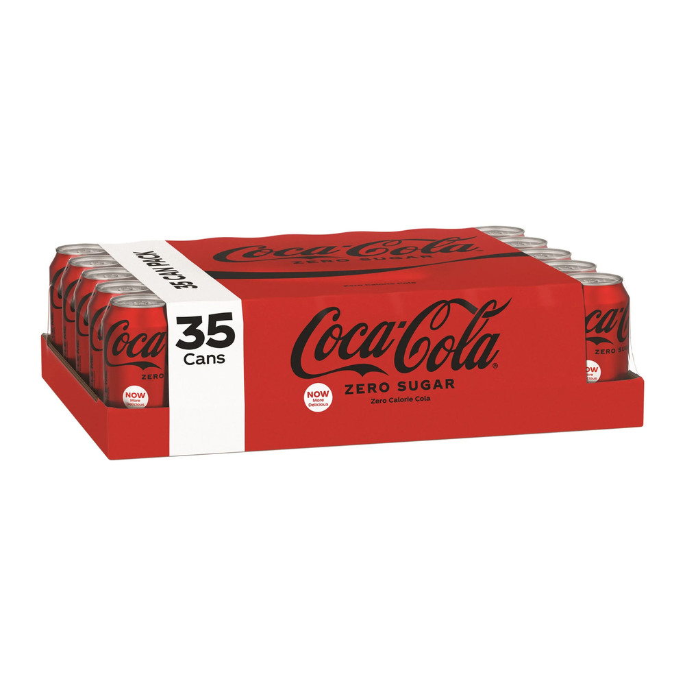 Coke Zero Sugar Soda, 12 fl oz, 35-Pack Cans