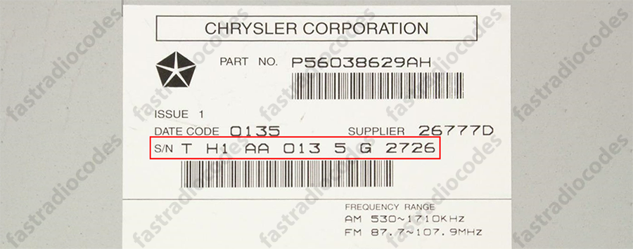 ✅DODGE DART CAR RADIO ANTI-THEFT UNLOCKING PIN CODE FOR ALL MODELS✅